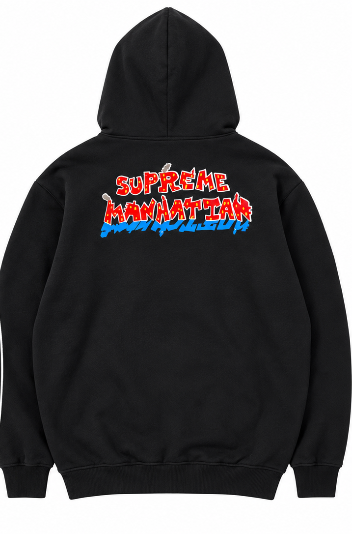 Supreme Manhattan Hoodie Black